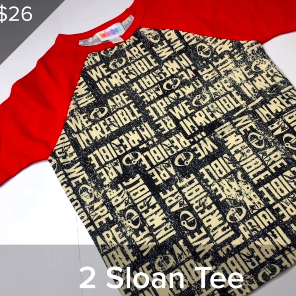 Disney Incredibles Kids LuLaRoe Sloan Shirt NWT Size 2T